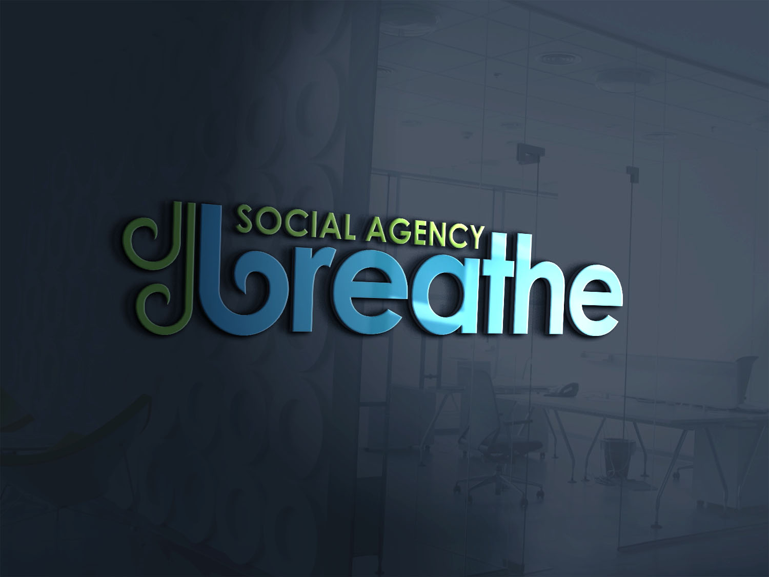 Logo Design by Khalik for Breathe Social Agency | Design #14947742