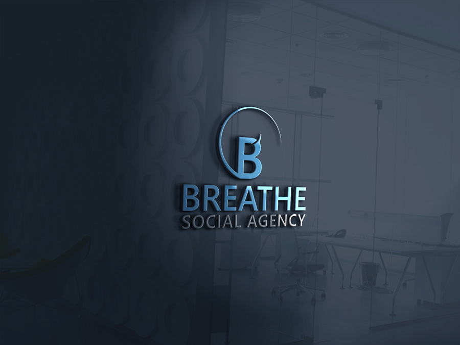 Diseño de Logo por Top king  designer para Breathe Social Agency | Diseño #14952260