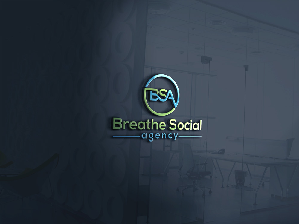 Logo Design by A S design @ for Breathe Social Agency | Design #14957734