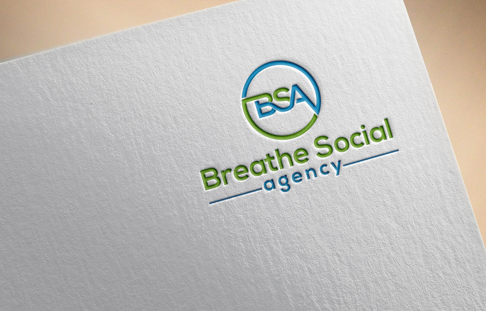 Logo Design by A S design @ for Breathe Social Agency | Design #14957735