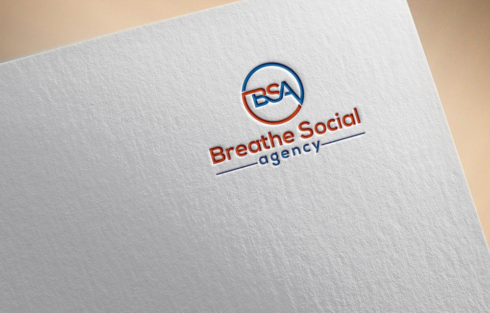 Logo Design by A S design @ for Breathe Social Agency | Design #14957736