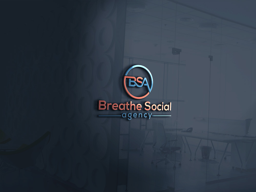 Logo Design by A S design @ for Breathe Social Agency | Design #14957738