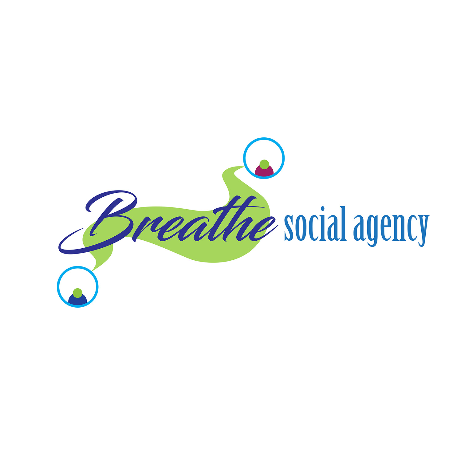 Logo Design by LGdesigns1824 for Breathe Social Agency | Design #14953768