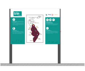 Layout for a touristic information panel | Signage Design by Designers Hub
