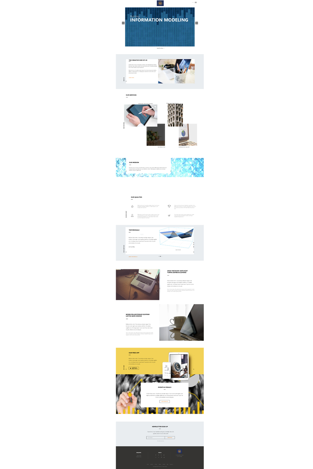 Web Design by diana popescu for Harcon BIM Consulting | Design #15077889