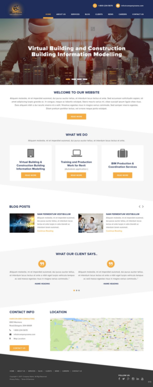 Web Design by pb for Harcon BIM Consulting | Design: #14955397