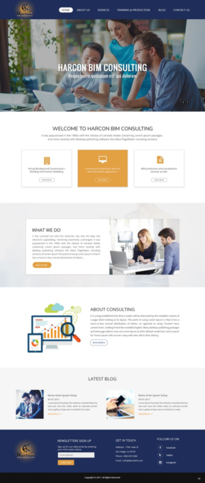Web Design by pb for Harcon BIM Consulting | Design: #14955401