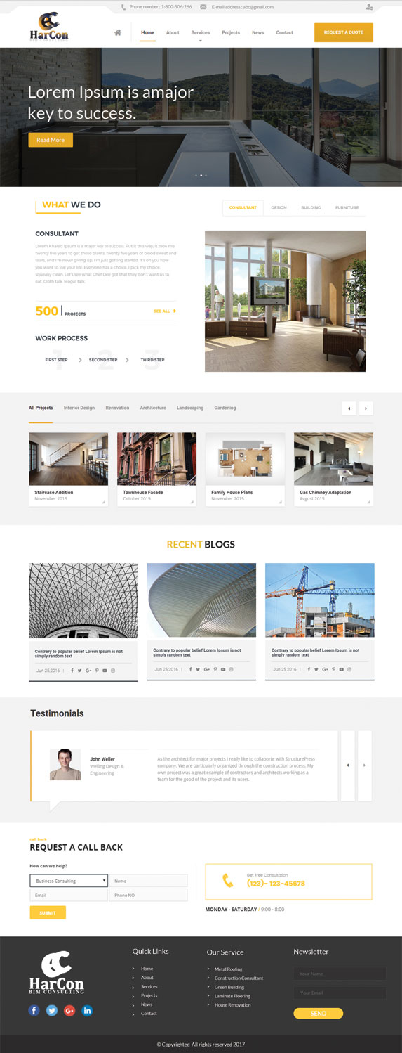 Web-Design von e-graphics für Harcon BIM Consulting | Design #15036031