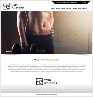 Niche Fitness Rebrand : M3 Core Training | Diseño Web por -Marc-