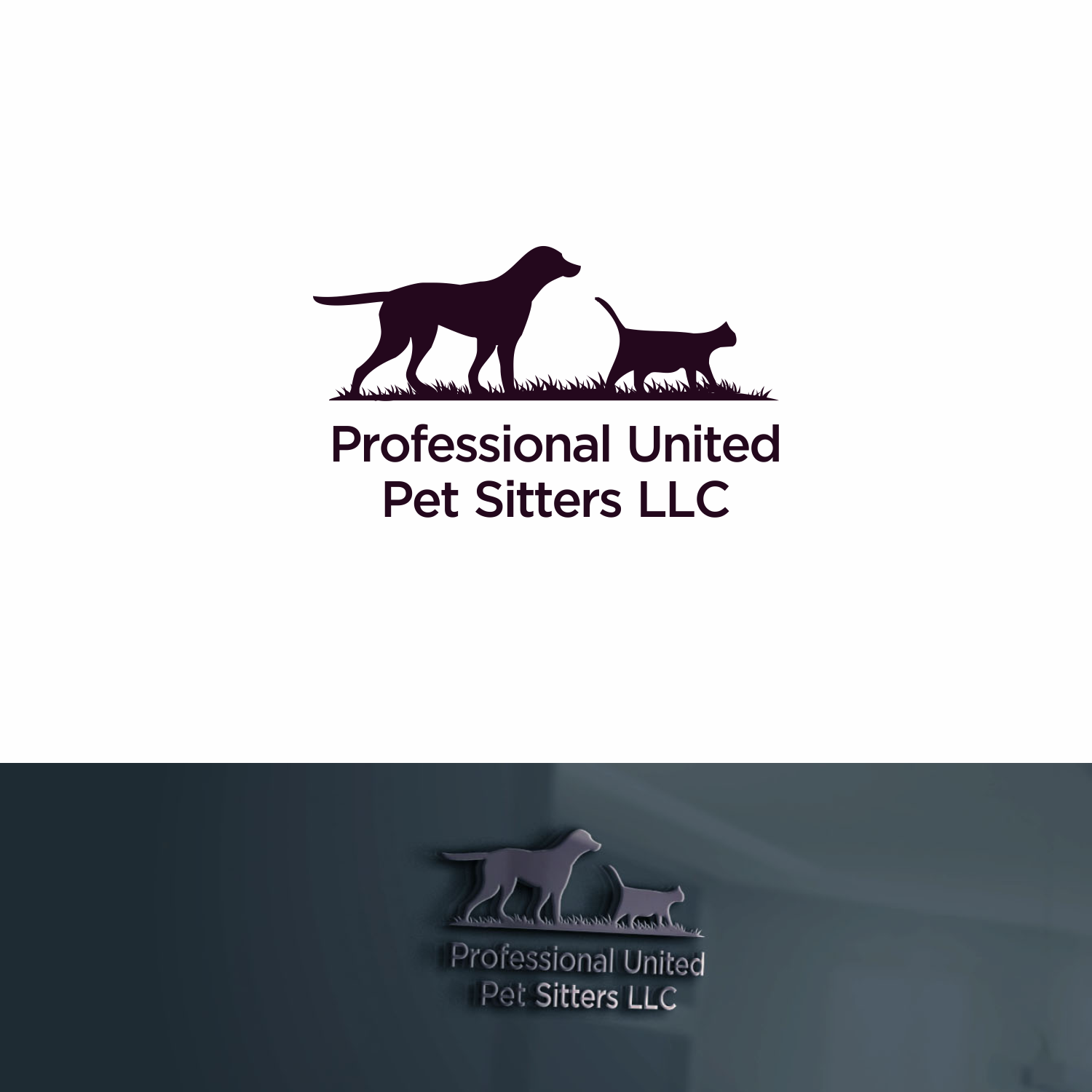 Logo Design by yogodonald for Professional United Pet Sitters LLC | Design #15782552