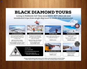 Brochure Design by uniquedesign10 for JRT Trading (Black Diamond Lodge) | Design: #14948208