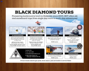 Brochure Design by uniquedesign10 for JRT Trading (Black Diamond Lodge) | Design: #14950177