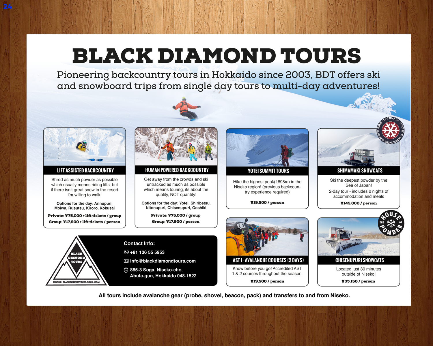 Design de Brochure par uniquedesign10 pour JRT Trading (Black Diamond Lodge) | Design #14960398