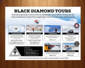 Design de Brochure par uniquedesign10 pour JRT Trading (Black Diamond Lodge) | Design : #14962935