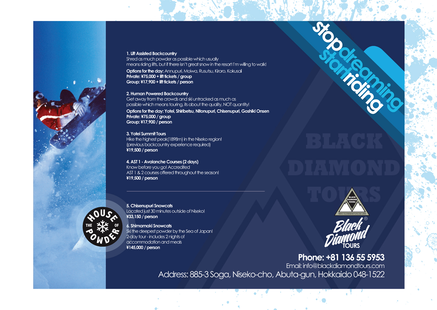 Brochure Design by PND for JRT Trading (Black Diamond Lodge) | Design #14954185