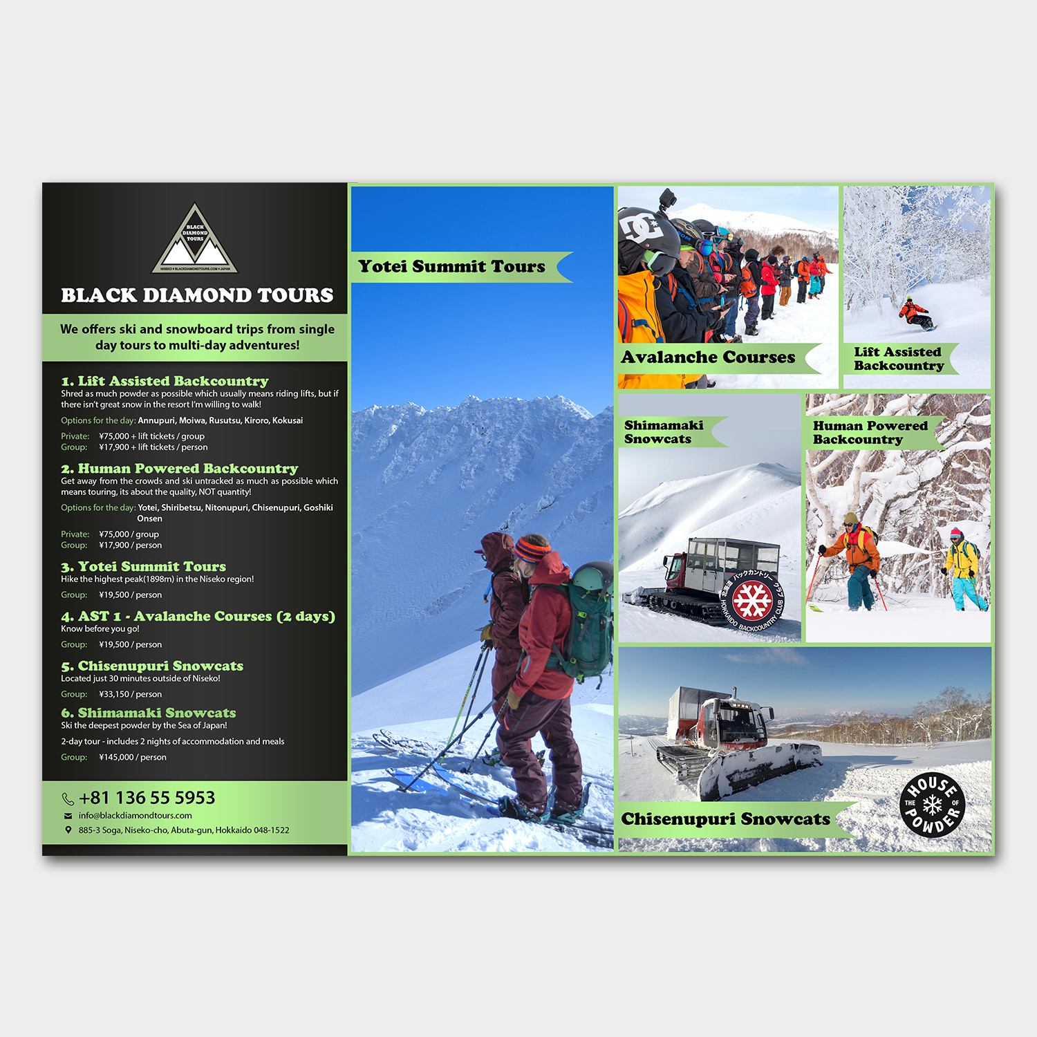 Design de Brochure par aspiremedia pour JRT Trading (Black Diamond Lodge) | Design #14962531