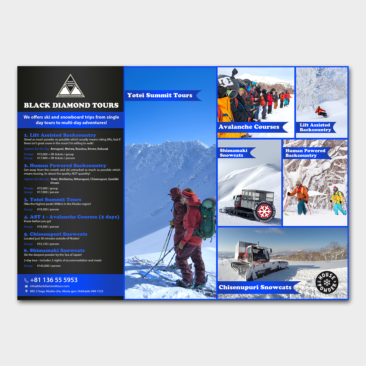 Design de Brochure par aspiremedia pour JRT Trading (Black Diamond Lodge) | Design #14963386
