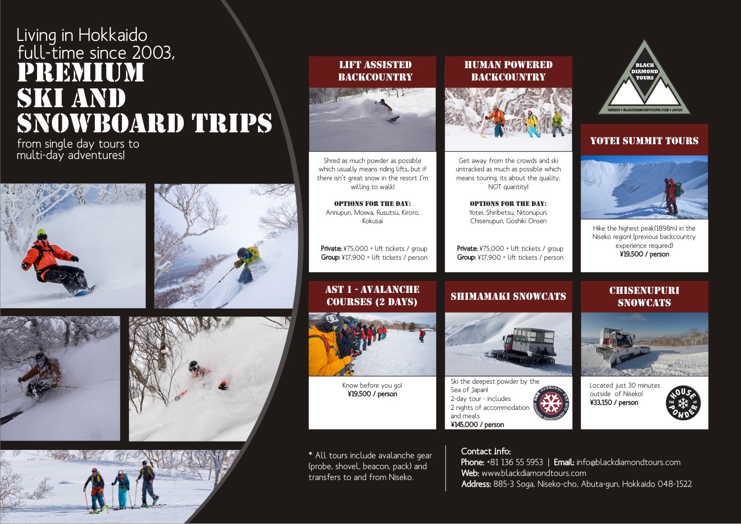 Design de Brochure par vasanth6960 pour JRT Trading (Black Diamond Lodge) | Design #14972758