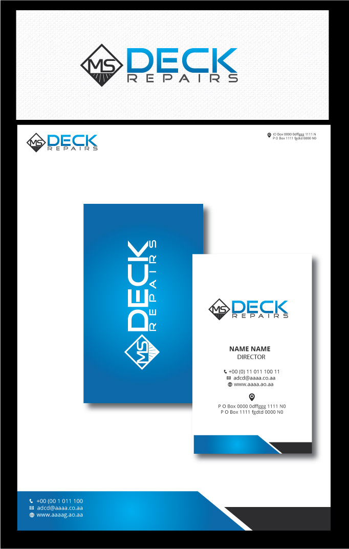 Logo-Design von zebronicgraphic für MS Deck Repairs | Design #14999579