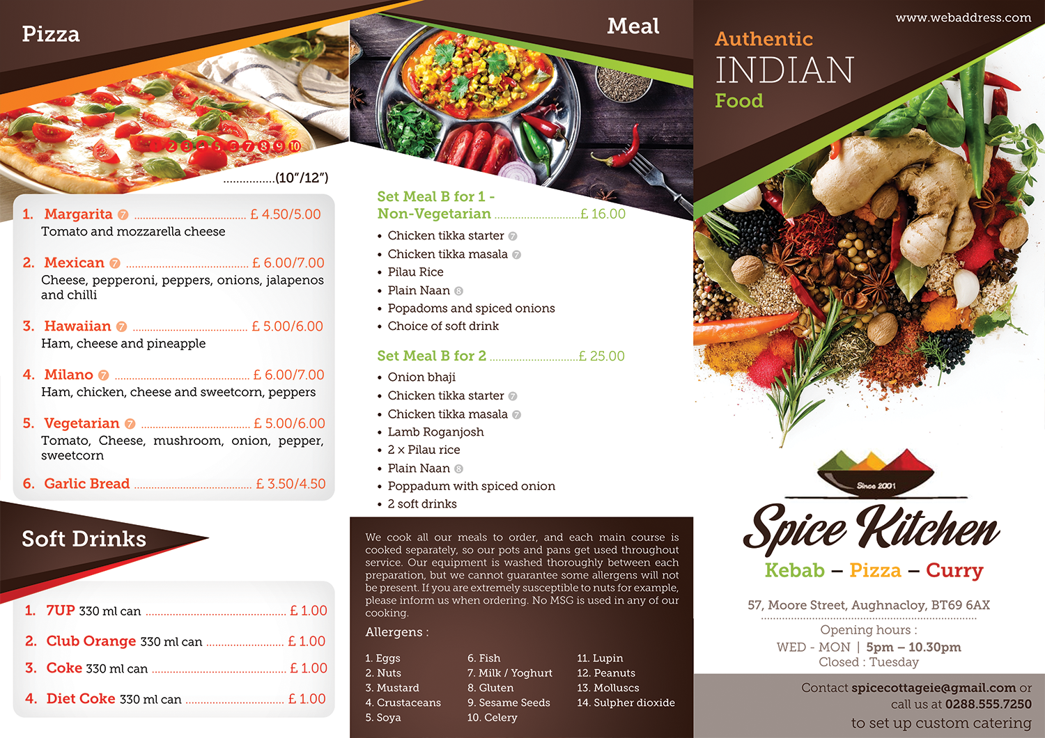 Diseño de Flyer por Akshar Shailesh para SPICE COTTAGE | Diseño #15113606