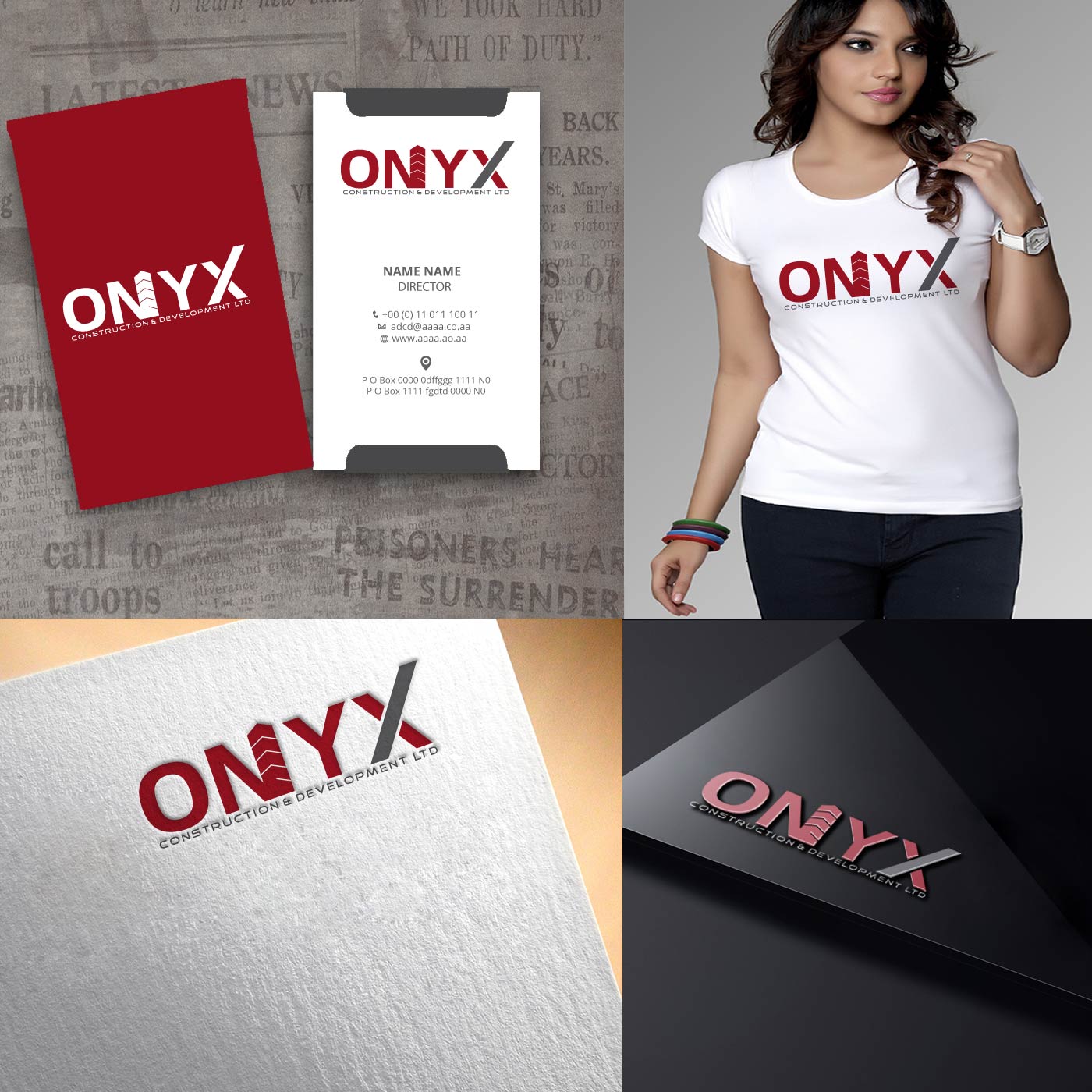Design de Logo par zebronicgraphic pour onyx construction & development ltd | Design #15021644
