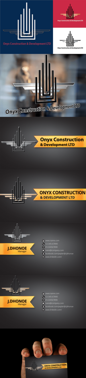 Logo-Design von Grebowiec Peter für onyx construction & development ltd | Design #15066115