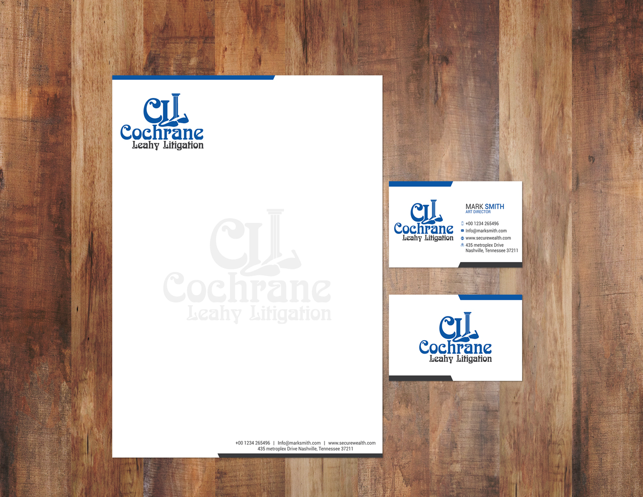 Diseño de Papelería por Impressive Sol para Cochrane Leahy Litigation | Diseño #14966092