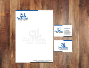 Stationery Design by Black Stallions Impressive Solutions for Cochrane Leahy Litigation | Design #14966092
