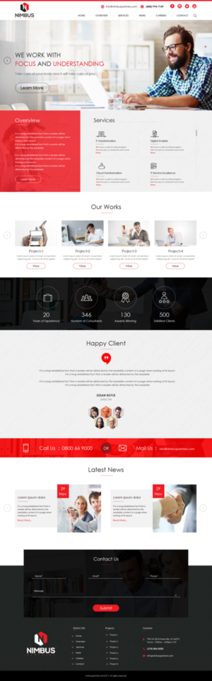 Web Design by Dream Logo Design for Atello Solutions LLC | Design: #15045663