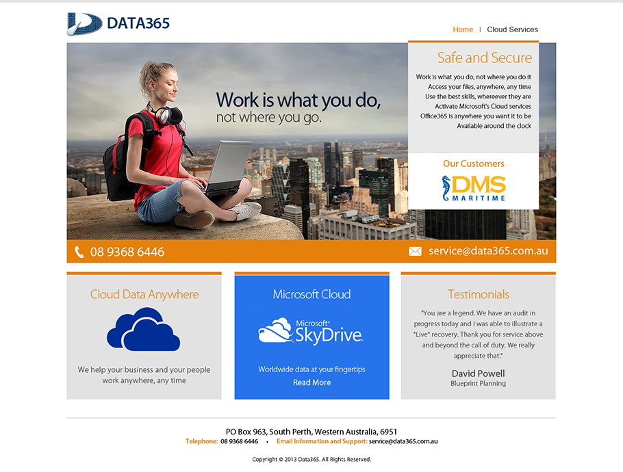Web Design by Latest Design Ideas for Data365 | Design #2597869