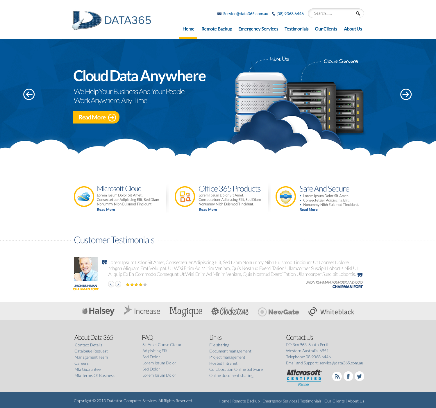 Web Design by TechWise for Data365 | Design #2580389