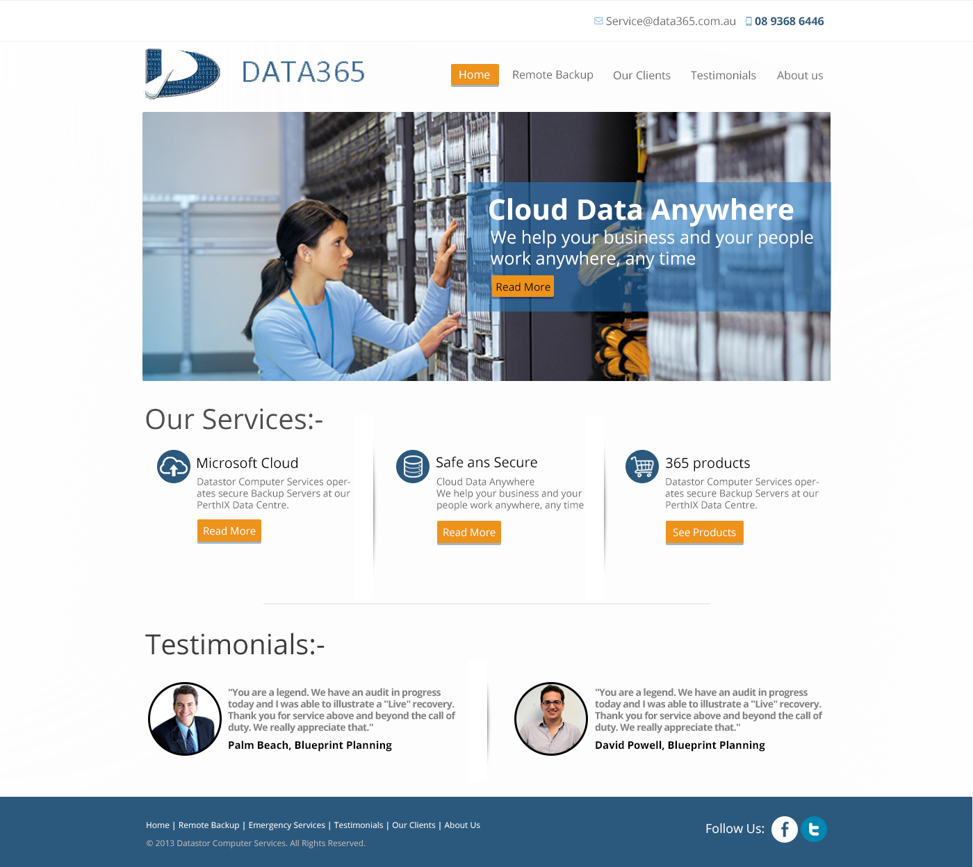 Web Design by TechWise for Data365 | Design #2580390