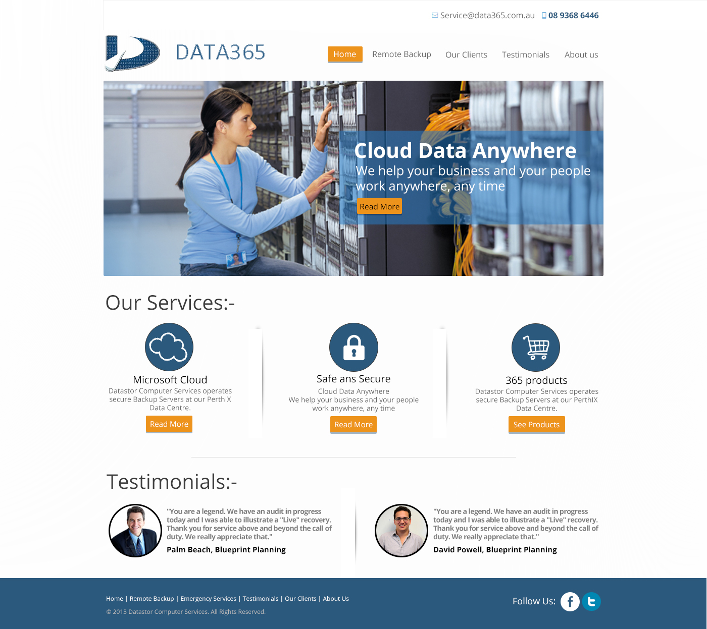 Web Design by TechWise for Data365 | Design #2580393