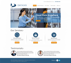 Web Design by TechWise for Data365 | Design: #2580393