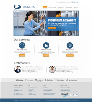Web Design by TechWise for Data365 | Design: #2585342