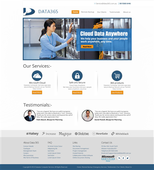 Diseño Web por TechWise para Data365 | Diseño #2588737