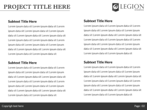 PowerPoint Design by bangraphics for Legion Holdings | Design: #15079715