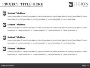 PowerPoint Design by bangraphics for Legion Holdings | Design: #15079716