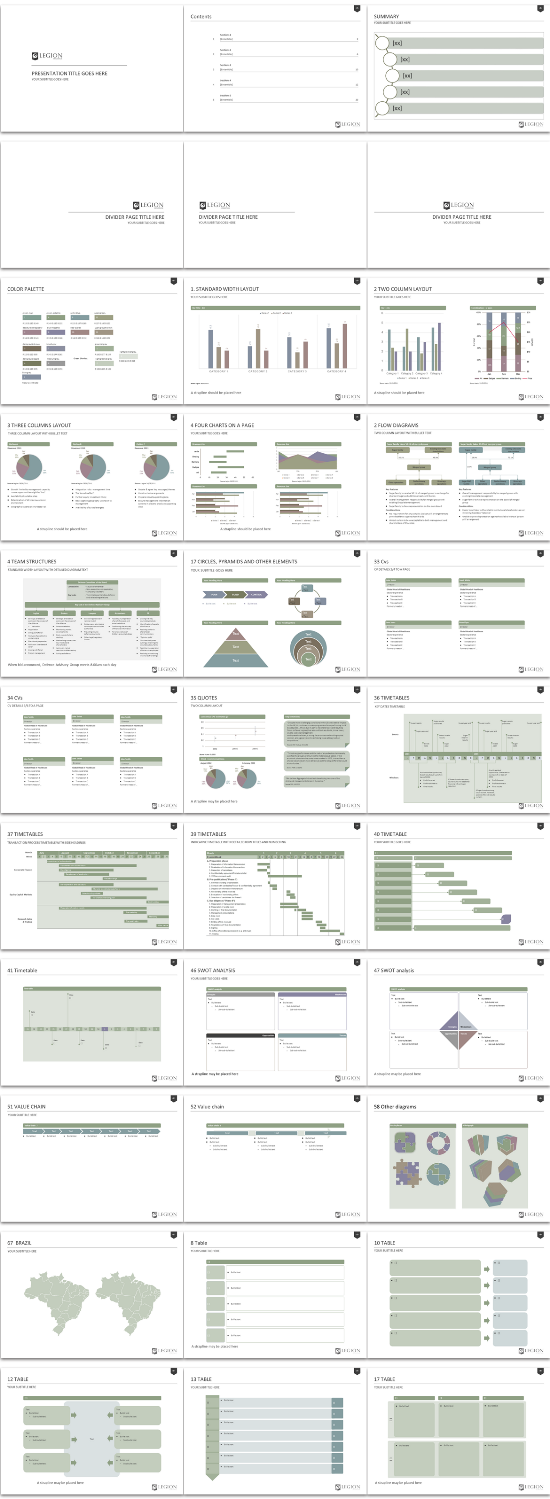 Design de PowerPoint par Imazing pour Legion Holdings | Design #15060240