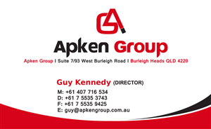 Business Card Design by Elkana Letting for Apken Group | Design: #2553999