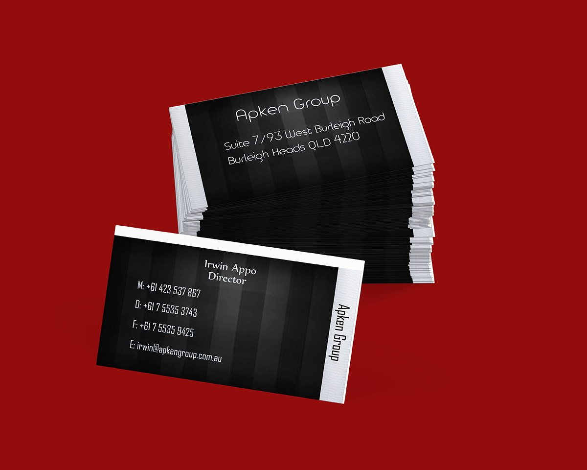 Business Card Design by Nicole for Apken Group | Design #2575076