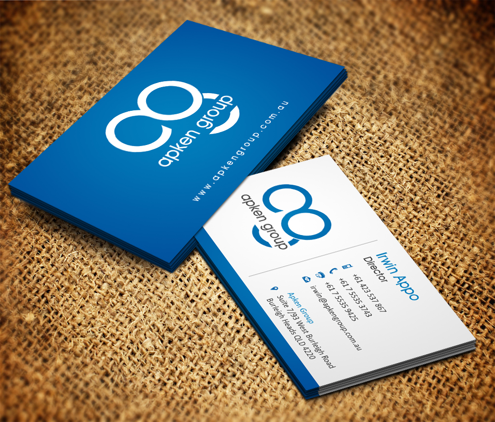 Visitenkarten-Design von Owaisias für Apken Group | Design #2554196