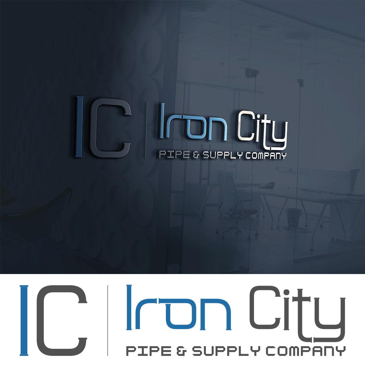 Logo Design by NinjaArt for Iron City Pipe & Supply | Design #15148594