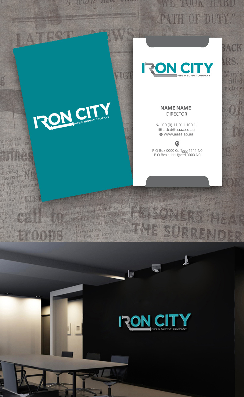 Logo Design by zebronicgraphic for Iron City Pipe & Supply | Design #15107278