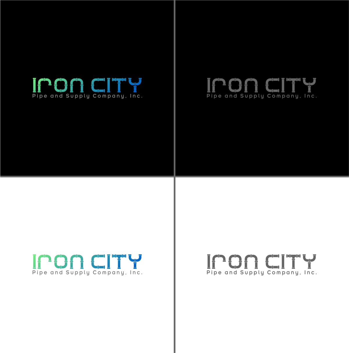 Logo Design by dumx for Iron City Pipe & Supply | Design #15127774