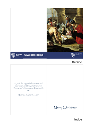 Design de Carte de Voeux par BrendaGCC pour Pan-Atlantic University | Design : #2579508