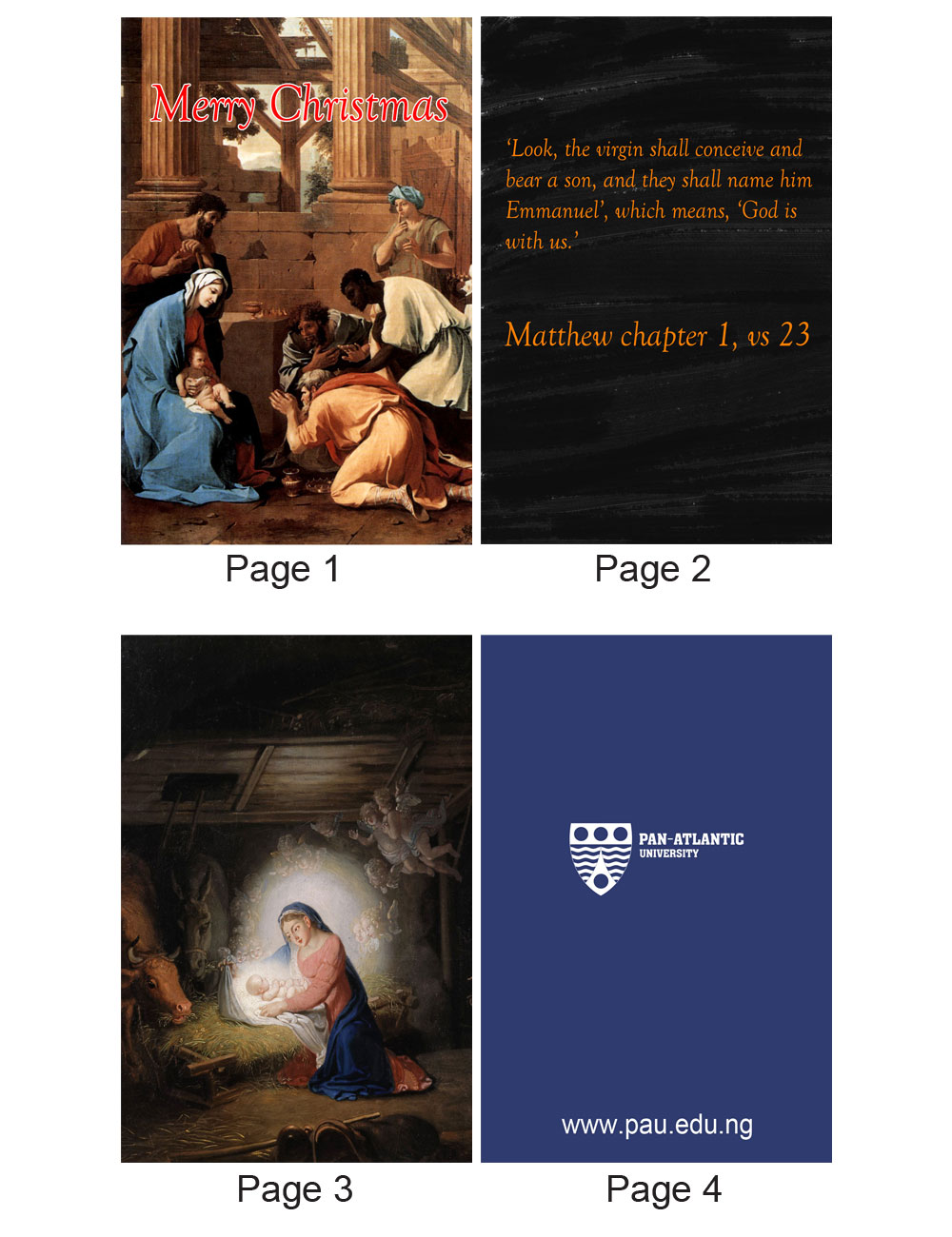 Greeting Card Design by Parul for Pan-Atlantic University | Design #2579090