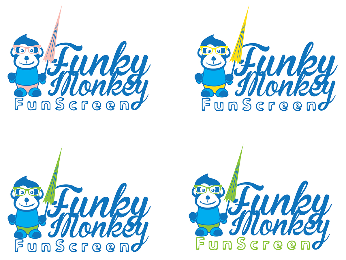 Logo Design by Filip M for Funky Monkey FunScreen | Design #15114644