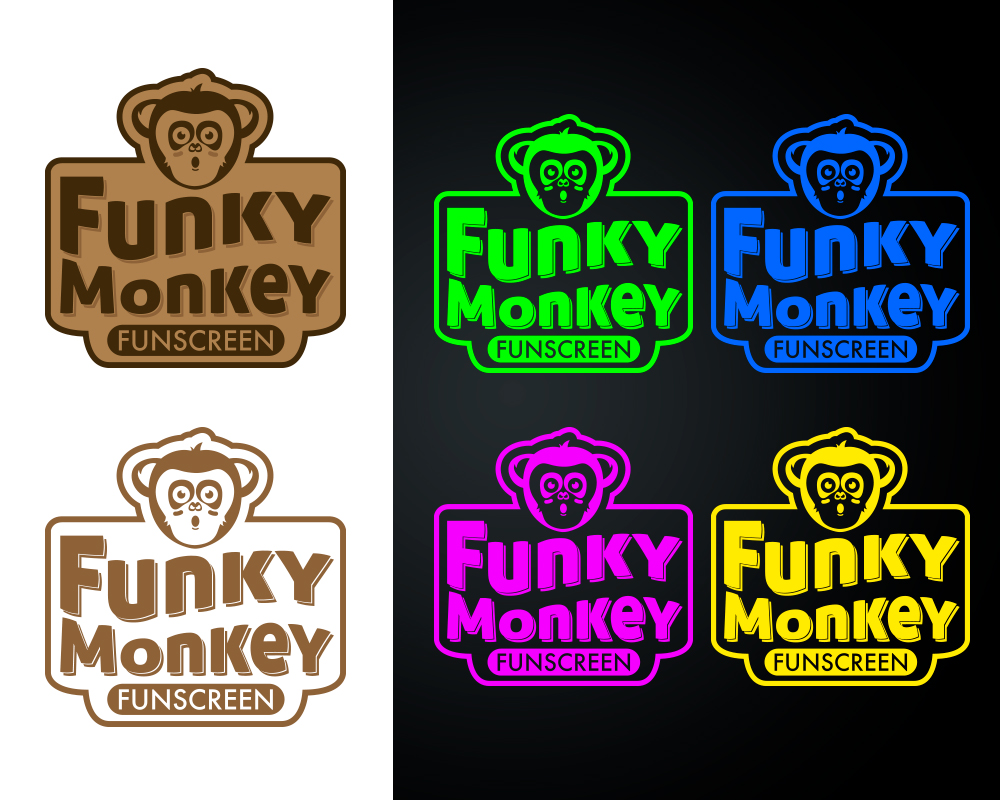 Design de Logo par rubio0383 pour Funky Monkey FunScreen | Design #15121125