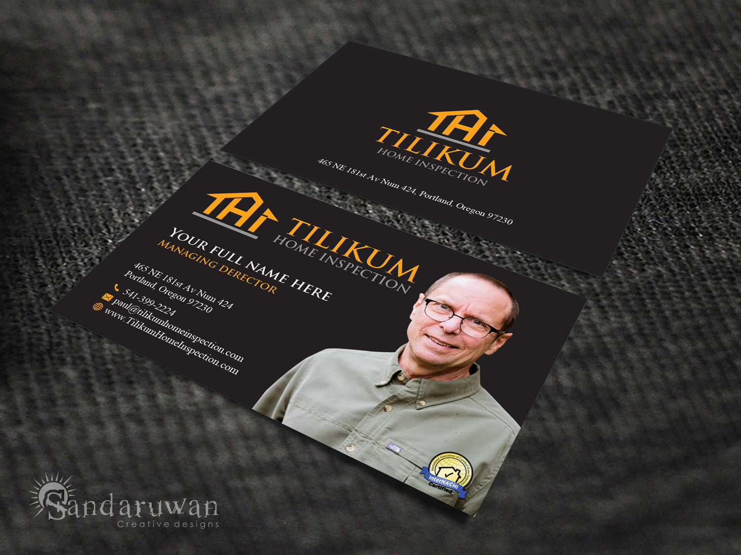 Design de Carte de Visite par Sandaruwan pour Tilikum Home Inspections | Design #15011816